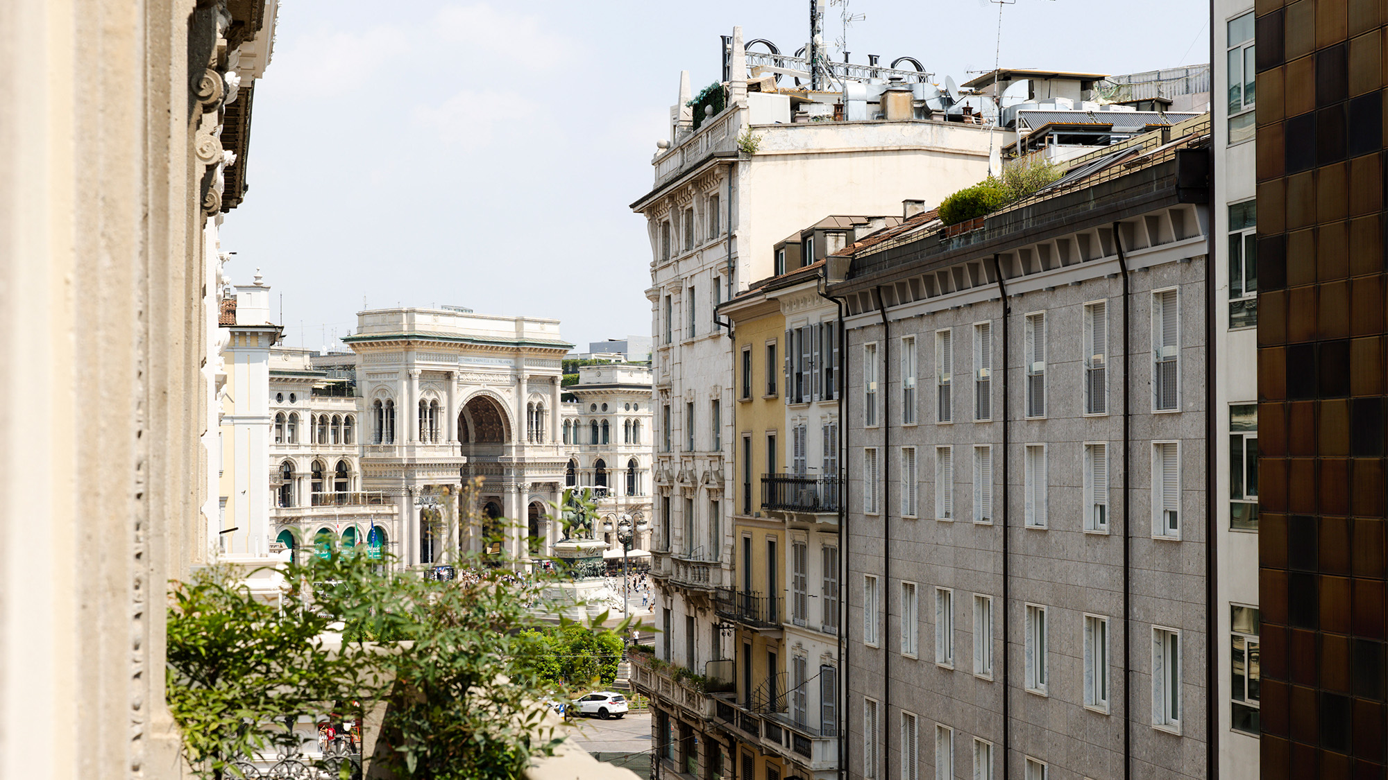Vista su Milano da una delle camere del Matilde Boutique Hotel