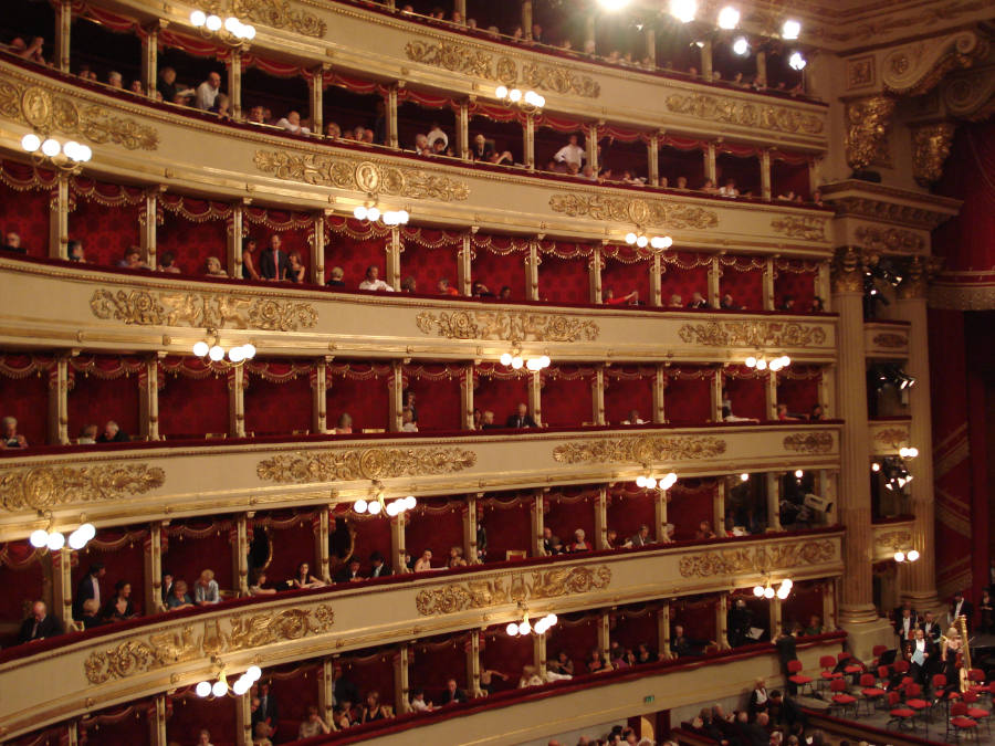 Interno del Teatro alla Scala